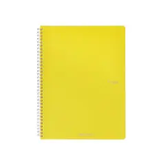 Fabriano&reg; Ecoqua Original Spiral-Bound A4 Lined Notebook Yellow
