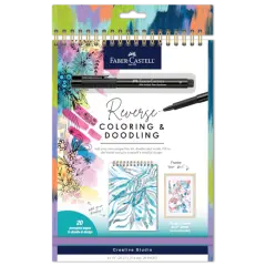 Faber-Castell&reg; Bright Reverse Coloring & Doodling Book