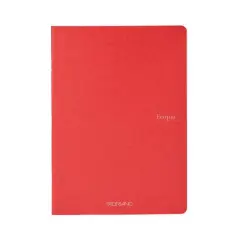 Fabriano&reg; EcoQua Staple Bound Lined Notebook Red