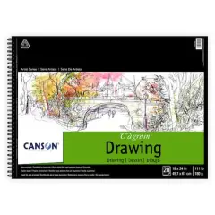 Canson&reg; Artist Series Wire Bound Pure White Drawing Pad