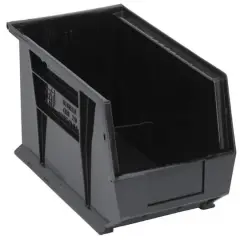 Quantum Storage Systems&reg; Black 14.75" x 8.25" x 7" ULTRA Stack & Hang Bins, 12ct.