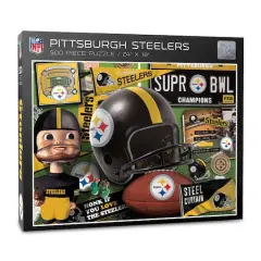 NFL Retro Series 500 Piece Puzzle Pittsburgh Steelers