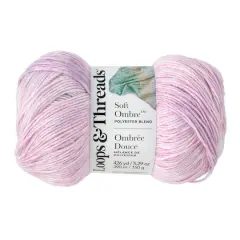 Soft Ombre&trade; Yarn by Loops & Threads&reg; Plum/Pink/White