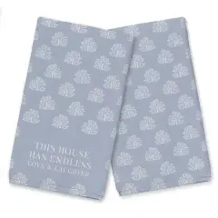 Endless Laughter & Love Tea Towel Set Blue