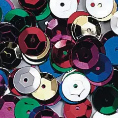 Color Splash!&reg; 8mm Multicolored Sequins, 1800ct.