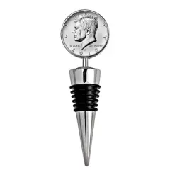 JFK Half Dollar Coin Wine Stopper