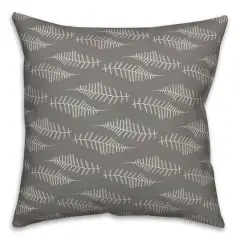 Sketched Fern Pattern Throw Pillow 18" x 18"