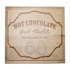17" x 11" Hot Chocolate Bar Maple Cutting Board