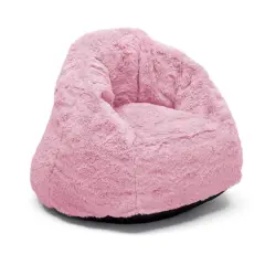Delta Children 21" Cozee Fluffy Chair Pink