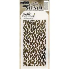 Stampers Anonymous Tim Holtz&reg; Leafy Layering Stencil, 4" x 8.5"
