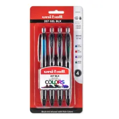 Uni-Ball&reg; 207 Gel BLX 4 Color Pen Set, 0.7mm