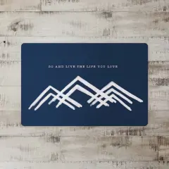 Mountain Life 27" x 18" Floor Mat