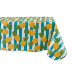 Pineapple Vinyl Tablecloth 60" x 102"