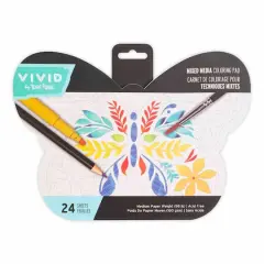 VIVID by Brea Reese&reg; Butterfly Mixed Media Coloring Pad