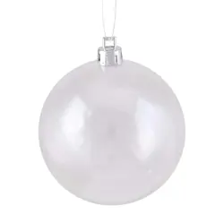 2.75" Shiny Clear Shatterproof Ball Ornament