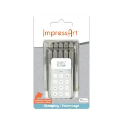 ImpressArt&reg; 3mm Icon Metal Stamps Pack