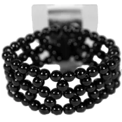 JAM Paper Beaded Bracelet, 2ct. Black