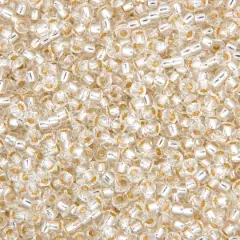 John Bead Miyuki&reg; 11/0 Glass Seed Beads, 250g Silver-Lined Crystal