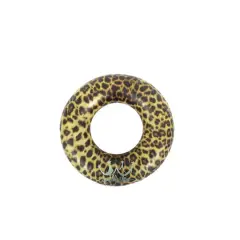 35" Inflatable Leopard Print Swimming Pool Inner Tube