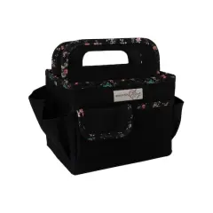 Everything Mary Black & Floral Collapsible Craft Caddy
