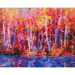 Diamond Art Autumn Trees Premium Kit