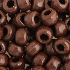 John Bead 9mm Opaque Plastic Pony Beads, 1,000ct. Brown