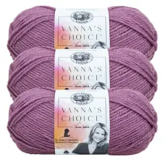 3 Pack Lion Brand&reg; Vanna's Choice&reg; Solid Yarn Dusty Purple