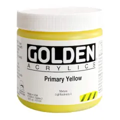Golden&reg; Heavy Body Acrylic Paint, 16oz. Primary Yellow