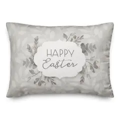 Happy Easter Pillow 14" x 20" Throw Pillow