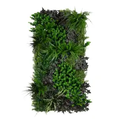 20" x 40" Borneo Jungle Artificial Living Wall Panel