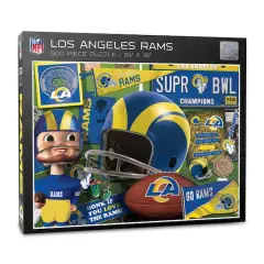 NFL Retro Series 500 Piece Puzzle Los Angeles Rams