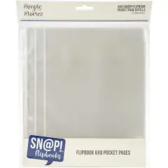 Simple Stories Sn@p!&trade; 6" x 8" Flipbook Pocket Pages