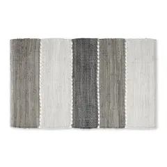 DII&reg; Color Block Cotton Chindi Rug, 2ft. x 3ft. Gray