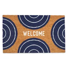 Welcome Blue Arches Doormat