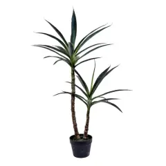 3.6ft. Potted Artificial Green Yucca Tree