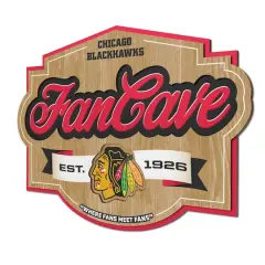 NHL Fan Cave Sign Chicago Blackhawks