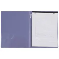 JAM Paper Plastic Padfolio Purple