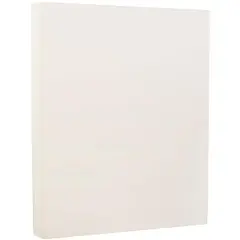 JAM Paper Strathmore 8.5" x 11" 88lb. Cardstock, 50 Sheets Natural White Laid