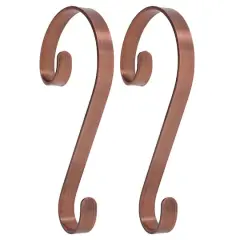 Haute Decor Stocking Scroll&reg; Brushed Copper Stocking Holders, 2ct.