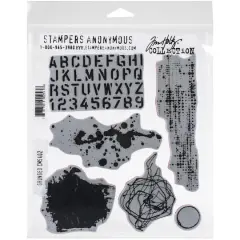 Stampers Anonymous Tim Holtz&reg; Grunged Cling Stamps