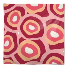 Funky Circles Pattern 58" x 58" Tablecloth