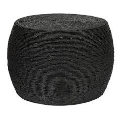 Hello Honey&reg; Corn Rope Round Accent Table Black
