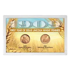 1909 and 1909 VDB &ldquo;First-Year of Issue" Lincoln Wheat-Ear Pennies