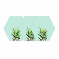 RoomMates Pineapple Crown Dry Erase Hexagon Peel & Stick Decals