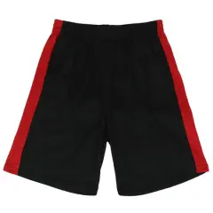 Galaxy by Harvic Boys Active Trim Mesh Basketball Shorts Black/Red