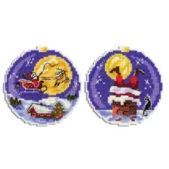 Mp Studia Santa Plastic Canvas Counted Cross Stitch Kit