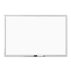 U Brands Silver Aluminum 36" x 24" Framed Melamine Dry Erase Board