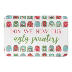 Designs Direct Don Our Ugly Sweaters Bath Mat, 34" x 21"