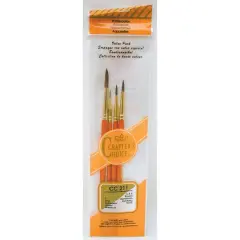 Royal&reg; Crafter's Choice&trade; Orange 4 Piece Watercolor Brush Set