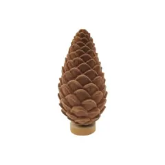 9.75" Light Brown Flocked Pinecone Tabletop D&eacute;cor by Ashland&reg;